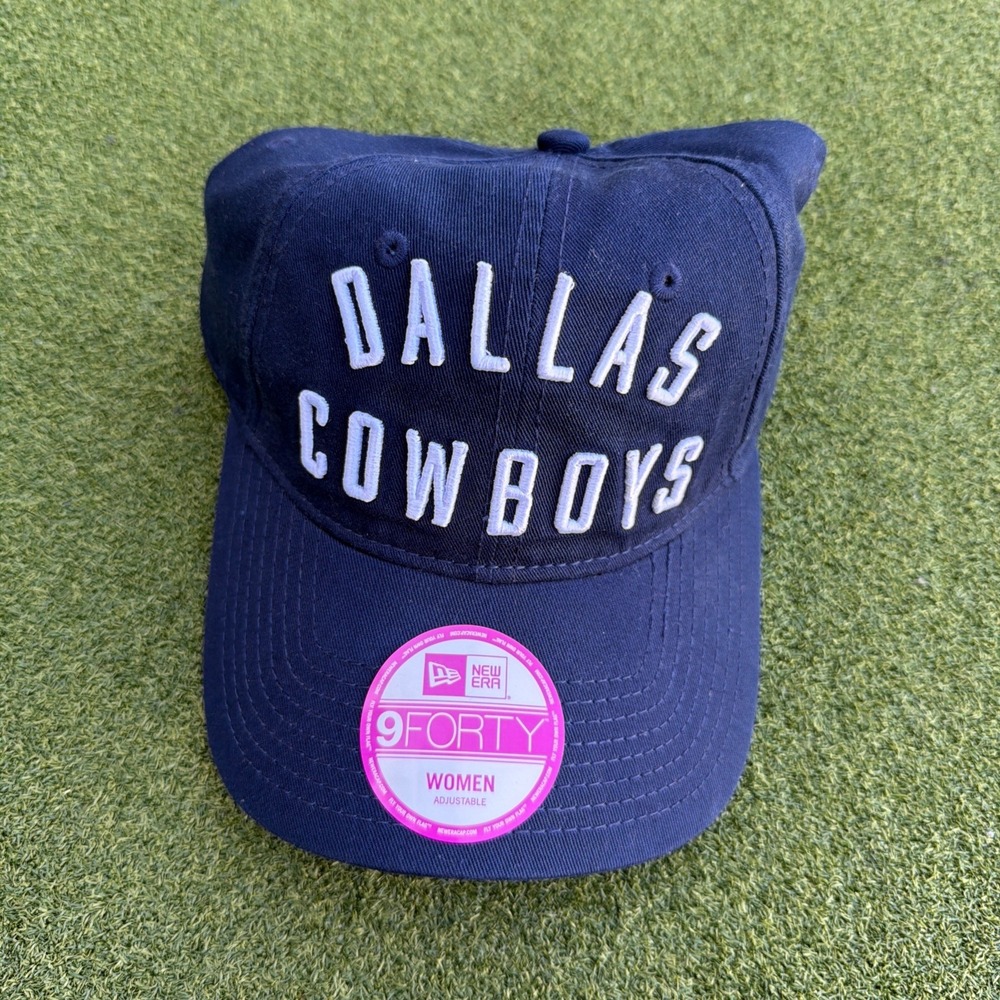 Dallas Cowboys Hat Cap Strap Back Womens Navy NFL Football PINK New Era NEW